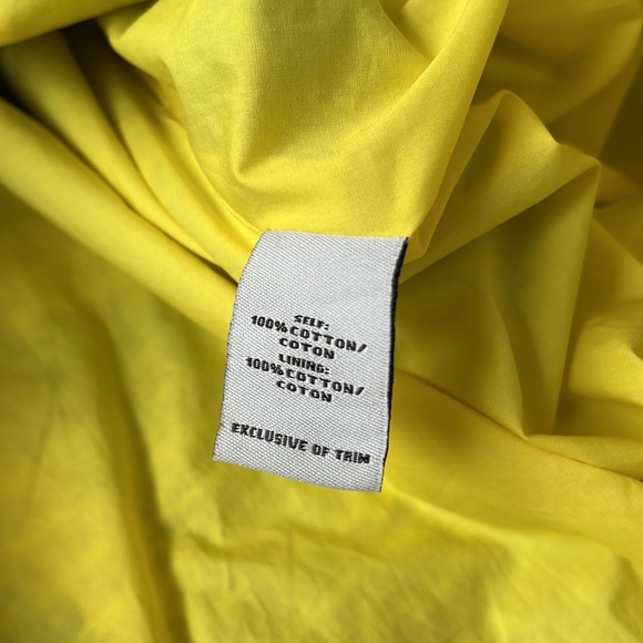 TANYA TAYLOR Palm Print Blue Yellow Halter Cutout Midi Dress 2 - Picture 10 of 10